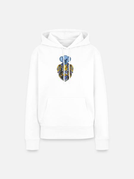 Ritter Koala Kreuzritter - Frauen Premium Bio Hoodie - Weiß