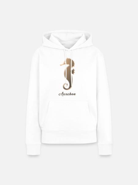 Seepferdchen - Frauen Premium Bio Hoodie - Weiß