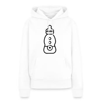 Flasche - Frauen Premium Bio Hoodie - Weiß - Vorne - Julia (174cm)