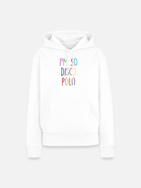 Disco Polo - Frauen Premium Bio Hoodie - Weiß
