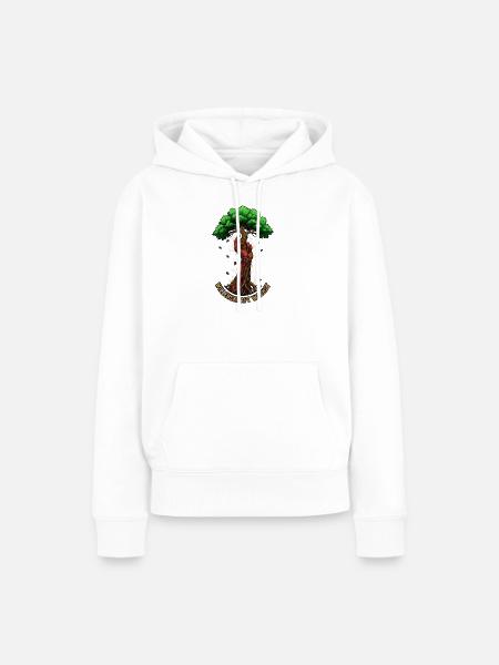 Willenskraft Wachst - Frauen Premium Bio Hoodie - Weiß