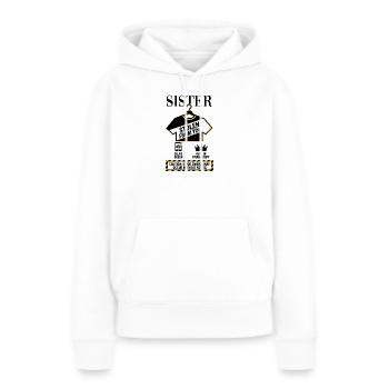 Sister Stolen From You Warnung - Frauen Premium Bio Hoodie - Weiß - Vorne - Julia (174cm)