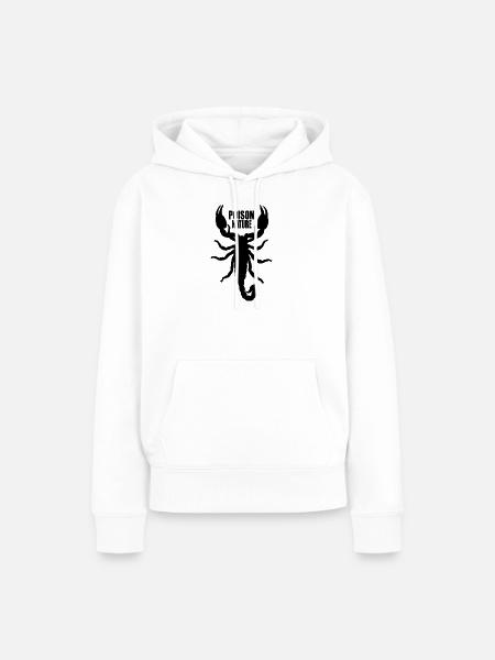 Skorpion - Frauen Premium Bio Hoodie - Weiß