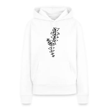 simple wildflower - Women’s Premium Organic Hoodie - white - Front - Julia (174cm)