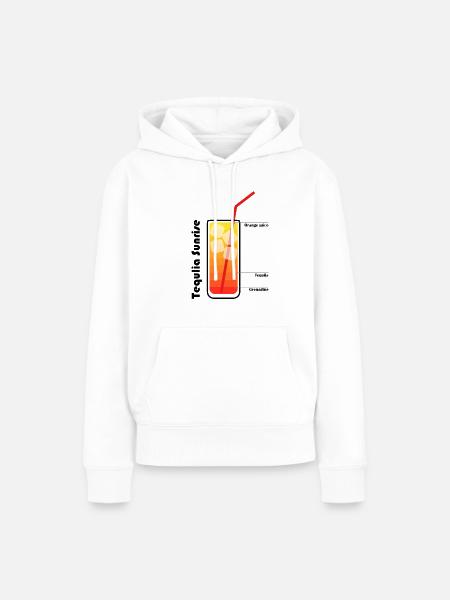 Tequila Sunrise - Frauen Premium Bio Hoodie - Weiß
