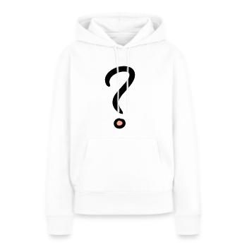 Fragezeichen Symbol, Satzzeichen Vektor-Zeichnung - Frauen Premium Bio Hoodie - Weiß - Vorne - Julia (174cm)