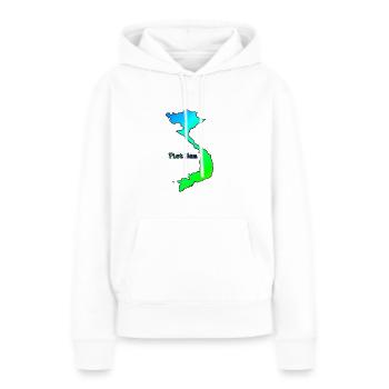 Land in Asien - Vietnam - Frauen Premium Bio Hoodie - Weiß - Vorne - Julia (174cm)