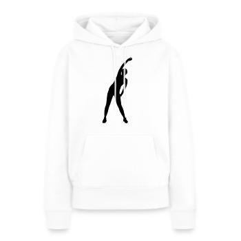 Aerobic - Frauen Premium Bio Hoodie - Weiß - Vorne - Julia (174cm)