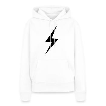blitz - Frauen Premium Bio Hoodie - Weiß - Vorne - Julia (174cm)