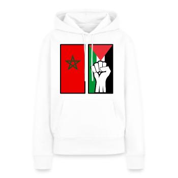Palästina Marokko Sieg - Frauen Premium Bio Hoodie - Weiß - Vorne - Julia (174cm)