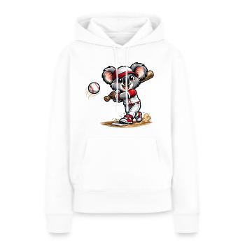 Koala Baseball - Frauen Premium Bio Hoodie - Weiß - Vorne - Julia (174cm)