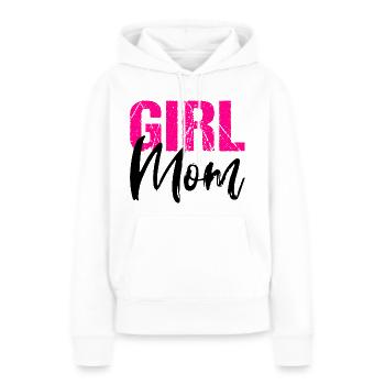 Girl Mom Daughter Mother Mom - Women’s Premium Organic Hoodie - white - Front - Julia (174cm)