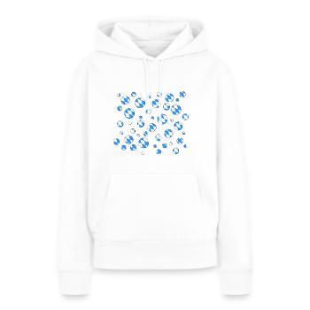 Bayern bayrische Flagge bayern - Frauen Premium Bio Hoodie - Weiß - Vorne - Julia (174cm)