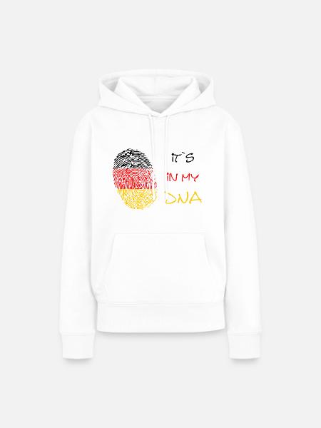 Deutschland German - Frauen Premium Bio Hoodie - Weiß