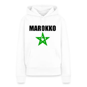 Marokko - Frauen Premium Bio Hoodie - Weiß - Vorne - Julia (174cm)