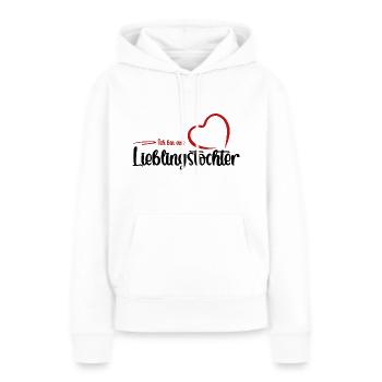 Ich bin eine Lieblingstochter - Kindertagsgeschenk - Frauen Premium Bio Hoodie - Weiß - Vorne - Julia (174cm)