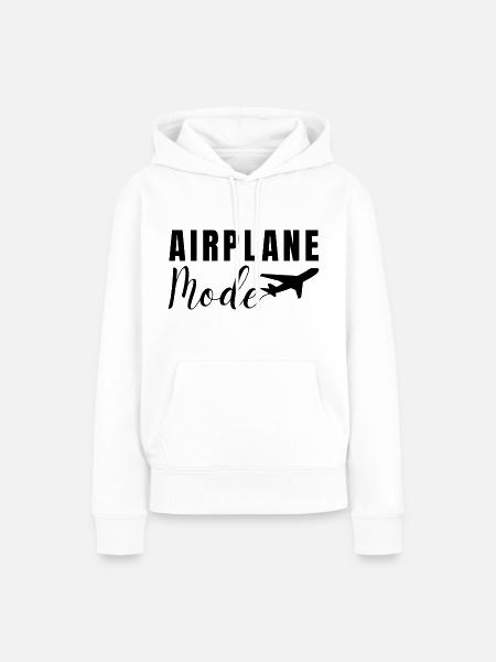 FLUGZEUGMODUS. REISEURLAUB - Frauen Premium Bio Hoodie - Weiß