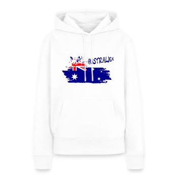 Austrailien Australia - Frauen Premium Bio Hoodie - Weiß - Vorne - Julia (174cm)