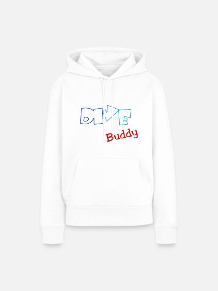 Diver Dive Buddy Scuba - Frauen Premium Bio Hoodie - Weiß