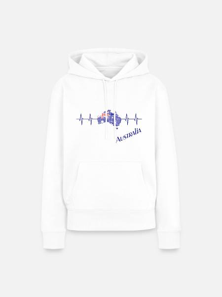 Australien, Australia, Down Under - Frauen Premium Bio Hoodie - Weiß