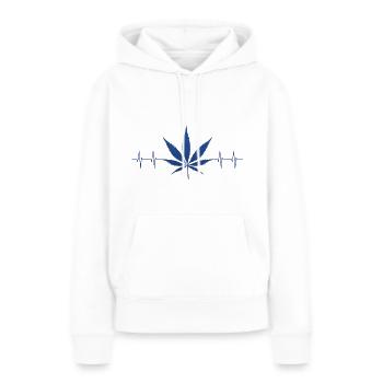kiffen, weed, ganja, legalize it - Frauen Premium Bio Hoodie - Weiß - Vorne - Julia (174cm)