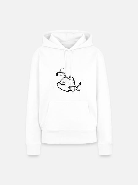Leben im Meer - Frauen Premium Bio Hoodie - Weiß