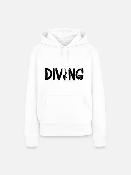 Tauchen Diving - Frauen Premium Bio Hoodie - Weiß