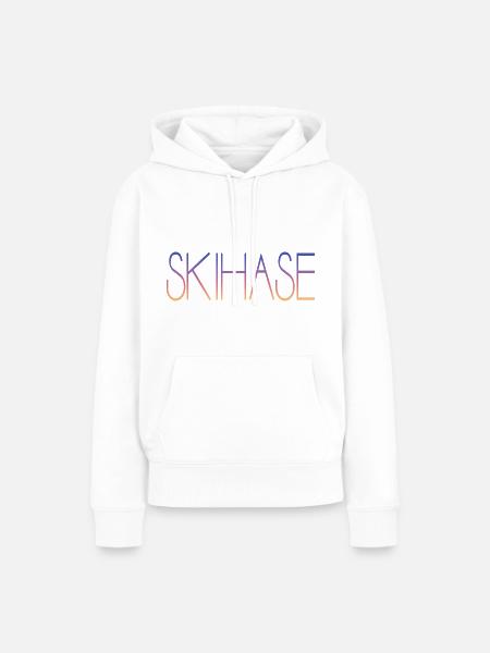 Skihase - Frauen Premium Bio Hoodie - Weiß