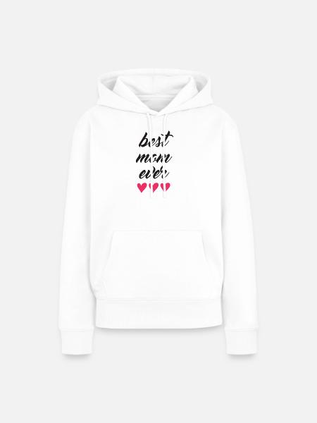 Beste Mutter aller Zeiten - Frauen Premium Bio Hoodie - Weiß