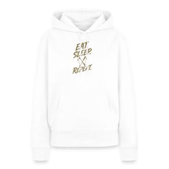 Wintersport Skiurlaub Skifahrer Skipiste Silhouett - Frauen Premium Bio Hoodie - Weiß - Vorne - Julia (174cm)