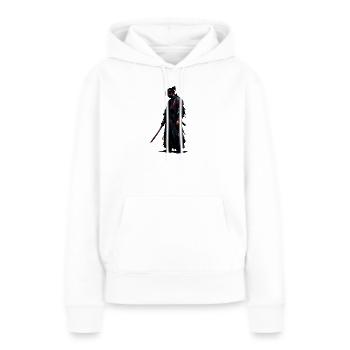 Lame de Sang du Samouraï Sombre - Sweat à capuche Premium bio Femme - blanc - Devant - Julia (174cm)
