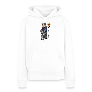 East Frisian Hamburgers - Women’s Premium Organic Hoodie - white - Front - Julia (174cm)
