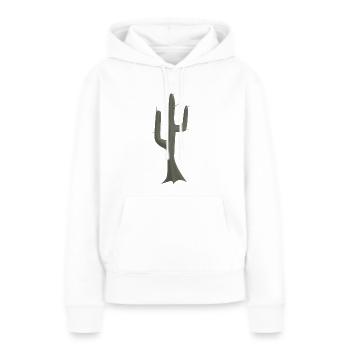 cactus cactus cactus cactus Mexique mexiko48 - Sweat à capuche Premium bio Femme - blanc - Devant - Julia (174cm)