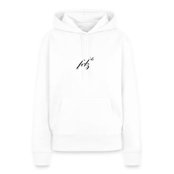 lets fetz - Geschenkidee - Frauen Premium Bio Hoodie - Weiß - Vorne - Julia (174cm)