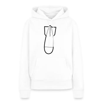 Bombe dicke Bertha Atombombe - Frauen Premium Bio Hoodie - Weiß - Vorne - Julia (174cm)