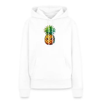 Ananas - Frauen Premium Bio Hoodie - Weiß - Vorne - Julia (174cm)