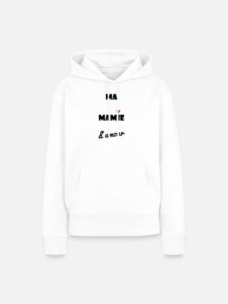 MEINE LIEBE GROSSMUTTER - Frauen Premium Bio Hoodie - Weiß