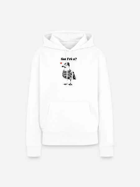 Got Fries? Möwe - Frauen Premium Bio Hoodie - Weiß