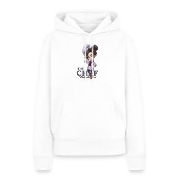 Chef Chibi Girl Kitchen Gift - Women’s Premium Organic Hoodie - white - Front - Julia (174cm)