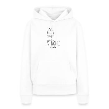 Ich Lächele Innerlich Krähe Rabe Sarkasmus Humor - Frauen Premium Bio Hoodie - Weiß - Vorne - Julia (174cm)