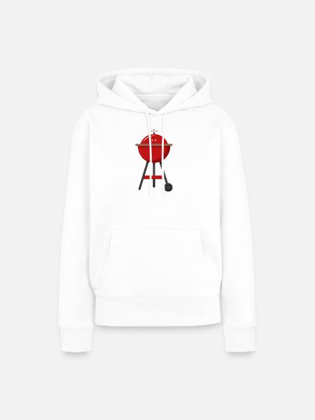 Barbeque BBQ Grill - Frauen Premium Bio Hoodie - Weiß
