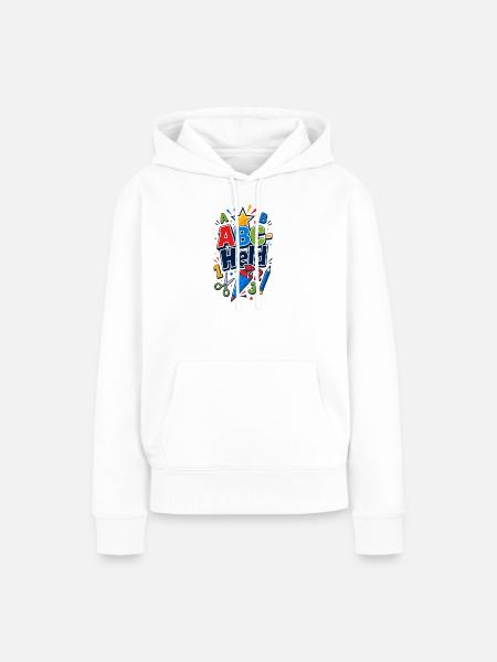 Schulanfang Schulkind - Frauen Premium Bio Hoodie - Weiß