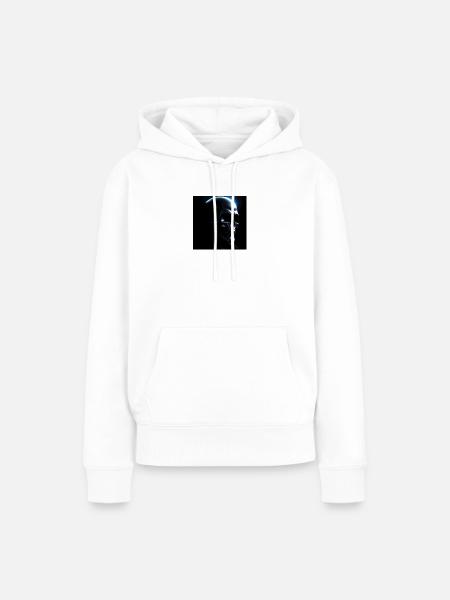 Cyber-Schädel - Frauen Premium Bio Hoodie - Weiß