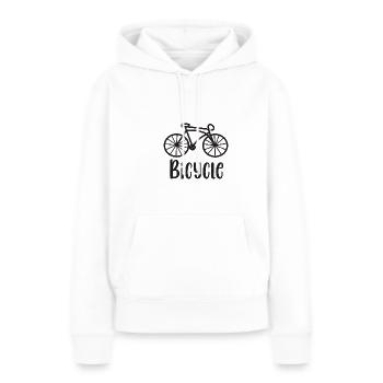 Bicycle - Frauen Premium Bio Hoodie - Weiß - Vorne - Julia (174cm)