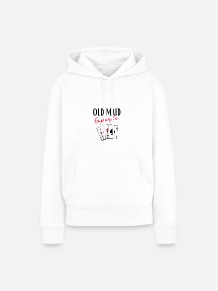 Old Maid Experte - Frauen Premium Bio Hoodie - Weiß