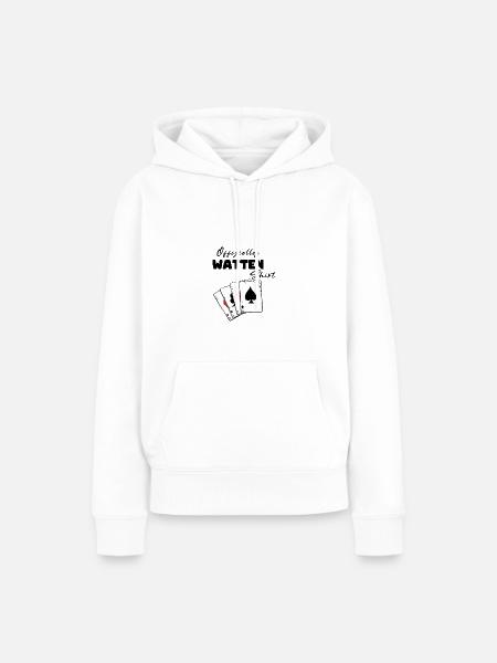 Watten Offizielles Shirt - Frauen Premium Bio Hoodie - Weiß