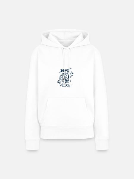 disco time - Frauen Premium Bio Hoodie - Weiß