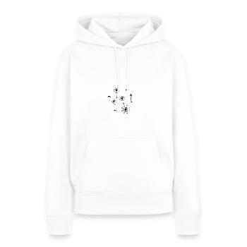 Toile d’araignée, araignée, toiles, illustration - Sweat à capuche Premium bio Femme - blanc - Devant - Julia (174cm)