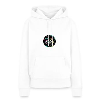 raton laveur, peinture, éclaboussure de peinture, peinture, ours - Sweat à capuche Premium bio Femme - blanc - Devant - Julia (174cm)