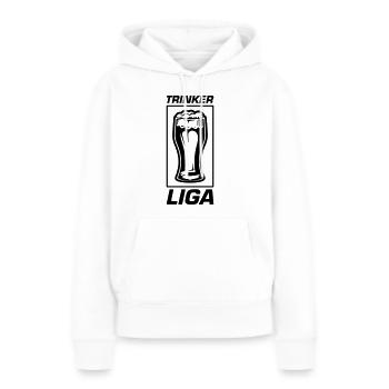 Trinker Liga - Frauen Premium Bio Hoodie - Weiß - Vorne - Julia (174cm)